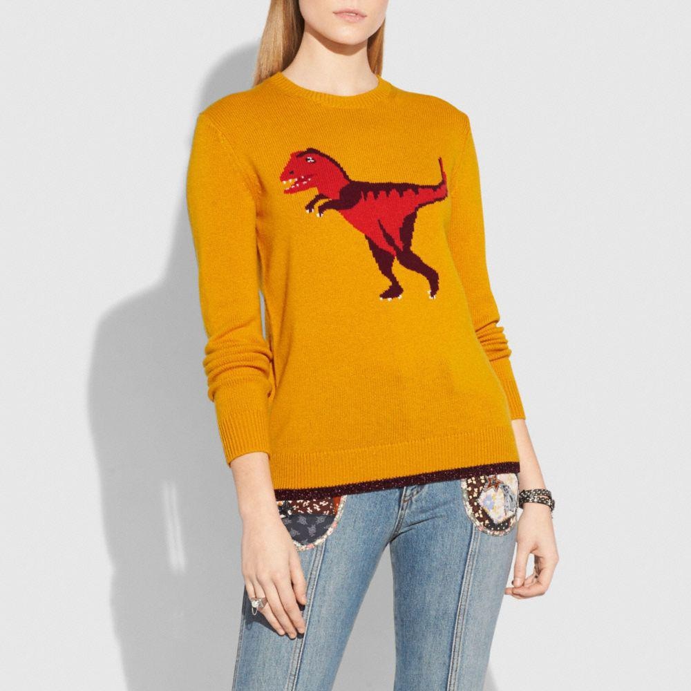 COACH 1941 Rexy Intarsia Sweater in Yellow